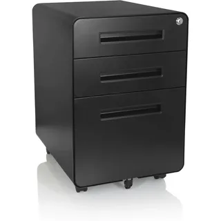 HJH Office Color Plus Rollcontainer 40 x 50 x 48 cm schwarz