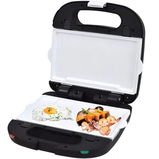 Syntrox Germany Teppanyaki Plancha Grill 1500W Keramikplatten schwarz - Schwarz