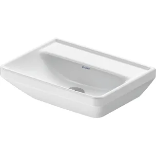 Duravit D-Neo Handwaschbecken, 450x335mm, ohne Hahnloch, ohne Überlauf, weiß Hochglanz, 0738450070 - Weiß