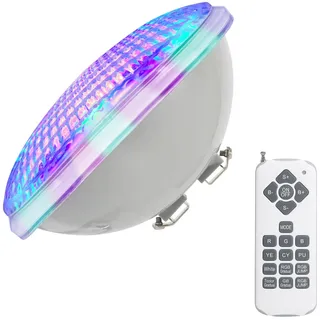 Monsing Schwimmbadleuchten PAR56 40W 12V LED Poolbeleuchtung Einhänge Unterwasser ersatz 300W Halogen Scheinwerfer (40W RGB)