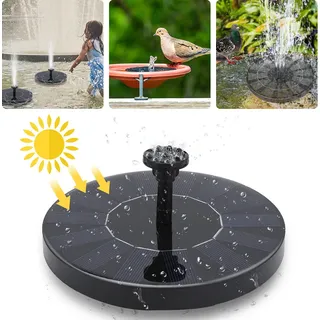 Jopassy Solar Springbrunnen Solar Teichpumpe Gartenpumpen Solarpumpe mit 1.5W Monokristalline Solar Panel Schwimmender Dekoration für Garten Kleiner teich Vogelbad Fisch-Behälter Pool
