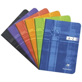 Clairefontaine Notizbuch Registerbuch A5 liniert farbig sortiert