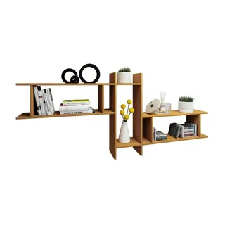 VCM Wandregal Sirola Maxi 188 x 20 x 80 cm Buche