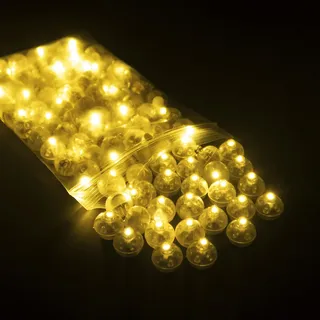 LED Ballons Lichter 100 Stück Mini LED Lichter Luftballons Bunt Beleuchtung für Papierlaternen Ballons Hochzeit Party Blumen Dekoration Balloon Lights