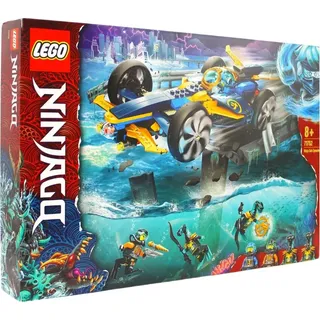 LEGO 71752 NINJAGO Ninja-Unterwasserspeeder, U-Boot Spielzeug, Set mit 4 Ninja Mini-Figuren - Silber