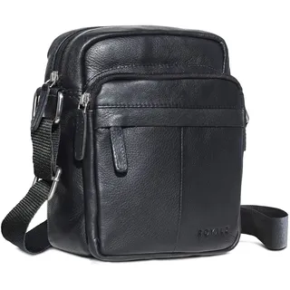 ROYALZ Echtleder Umhängetasche Herren Leder klein 'Phoenix' Moderne Vintage Schultertasche für Männer Ledertasche im kompakten Design Messenger Bag Seitentasche Crossbody