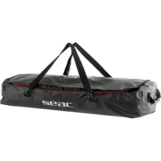 SEAC U-Boot 130, wasserdichte Tasche mit 130 Litern für Unterwasser- und Apnoe-Taucher, perfekt für Lange Flossen, 95 x 40 x 30 cm, Unisex für Erwachsene, Schwarz, l