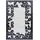 Flachwebeteppich Creme/Schwarz ca 80x150cm