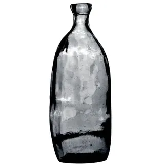 NATURAL LIVING VASE LEA 13,6L Quarz AUS RECYCELTEM Glas Durchmesser 25CM X H51CM