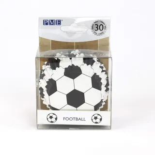 PME Papier-Backformen Fußball, Schwarz, Schwarz und Weiß