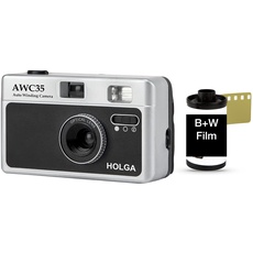 Holga 35mm Kleinbild Automatik Motor Kamera Point and Shoot Set Black + White Film