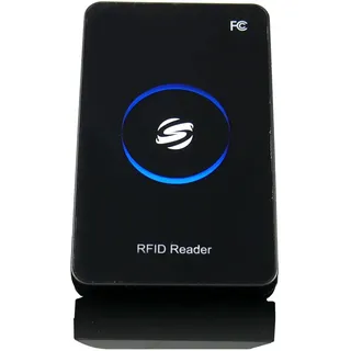 HDWR RFID Lesegerät, kontaktloser Kartenleser und Kartenlesegerät, Card Reader mit USB, Beste Schlüsselkarte für Chipkarten, Zugangskontrolle, HD-RD80 HDWR