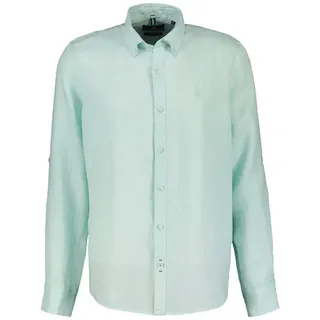 Lerros Langarmhemd »LERROS Lässiges Herren Leinenhemd, Langarm«, blau