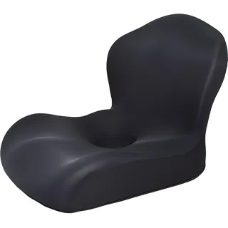Sitzkissen Orthopädisch Bürostuhl mit Rückenkissen, Ergonomische Steißbeinkissen mit Rückenlehne Lordosenstütze aus Memory Foam für Bürostuhl, Auto, Gaming, Entlastung für Ischias & Rücken (Schwarz)
