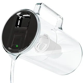 Wessper wasserfilter Kanne Glas mit LED-Anzeige 3L, filter Classic - Schwarz