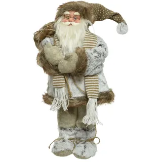 Weihnachtsmann Figur Polyester groß 60 cm - Rot