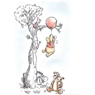 Komar Wandbild Winnie Pooh Hang on 40 x 50 cm