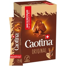 Caotina Original Trinkschokolade Sticks Tassenportion - Kakao-Pulver für heiße Schokolade mit echter Schweizer Schokolade - Cacao nachhaltig und zertifiziert - einzeln verpackt, 150 g
