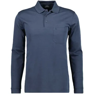 RAGMAN Herren Poloshirt Soft Knit Polo Knopf Langarm