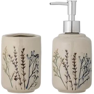 Bloomingville - Bea Soap Dispenser Set - Stoneware