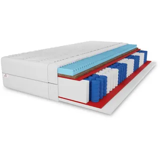 marpur 7 ZONEN Kokos-Taschenfederkernmatratze Premium 100 x 200 cm H3/H4