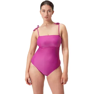 Speedo Damen Formender Bandeau Badeanzug | Shapewear | Schwimmbekleidung für Strand und Urlaub Schwimmbekleidung, Wineberry, 42/18