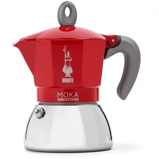 Bialetti Moka Induction 0,09 l 4 Tassen Rot