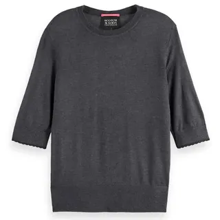 Scotch & Soda 178214 Kurzarm-pullover - Charcoal Melange - L
