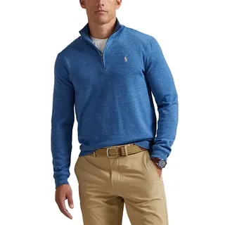 Polo Ralph Lauren 785a87152 Halbzippullover - Tide Pool Blue Heather - L