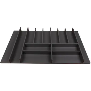 Elletipi Wood Line PLA O50090 Line Besteckkasten für Schublade aus MDF Spanplatte Grau Orion Modul 90 472 x 784 h 5