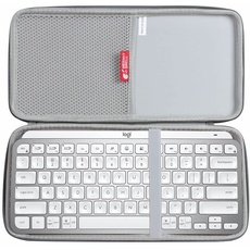 Hermitshell Hart Reise Fall für Logitech MX Keys Mini für Mac Kabellose Tastatur (Grau)