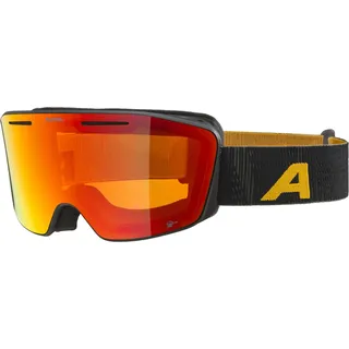 Alpina NENDAZ Q-LITE Skibrille, black-yellow matt, One Size