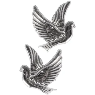 Rayher 31555606 Wachsmotiv: Taube, silber, 2,2x2,7cm, SB-Btl 1Paar