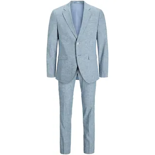 JACK & JONES Herren Jprriviera Linen Suit Slim Fit Sn Pls Anzug, Troposphere/Fit:Slim Fit, 68 Große Größen