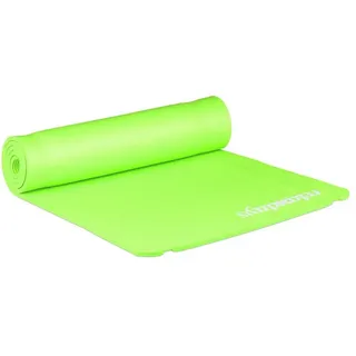 Relaxdays Yogamatte 1 cm dick, einfarbig Weiß,Grün