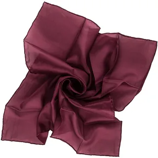 Nickituch Seidentuch aubergine lila Seide 55x55cm - Lila