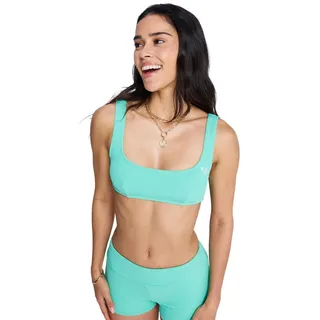 Bandeau-Bikini-Top ROXY "Roxy Sunshine", Damen, Gr. M, Cup B, katydid, Obermaterial: 89% Microfaser, 11% Elasthan;, Bikini-Oberteile Bandeau-Bikini-Top