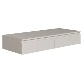 Selsey Bemmi Wand-Schminktisch 120 cm mit Schubladen, Kaschmirgrau