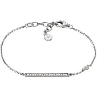 Giorgio Armani Damenarmband Plakette Silber EG3592040