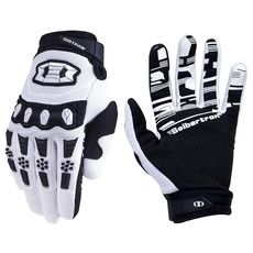 Seibertron Dirtpaw Handschuhe - Unisex BMX MX ATV MTB Rennrad Mountainbike Fahrrad Offroad/Dirtbike für Cycling und Motocross Sport mit Touch Recognition voller Fingerabdeckung Weiß XL