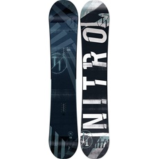 Nitro Snowboards Herren T1 Wide BRD'20 Premium Twin Camber Freestyle Boards für große Füße Snowboard, Mehrfarbig, 152 cm