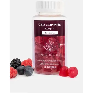 Nordic Oil CBD Fruchtgummis (1500mg) Beeren 60 St