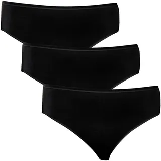 SCHIESSER Slip 3er Pack Schwarz 42
