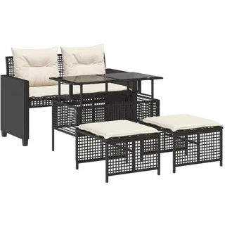 VidaXL 368134, Cremefarben, Rattan, Stahl, 110 kg, Erwachsene & Kinder, 500 mm, 500 mm - Beige