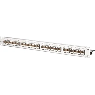 Metz BTR E-DAT modul Patchfeld 24x8 Cat.6A 1HE Edelstahl 130921E