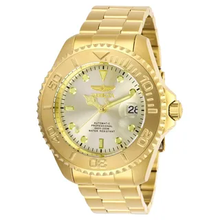 Invicta Pro Diver 28950 Herren uhr - Wasserdicht - Analog - Automatikuhr - Edelstahl mit goldenen zifferblat - 47mm - Gold