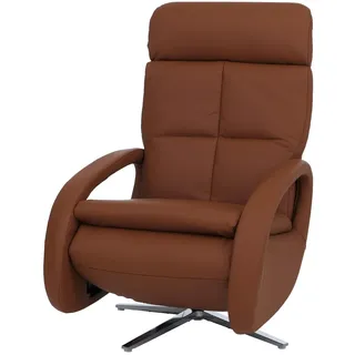 Mendler Relaxsessel HWC-L11 Leder 74 x 110 x 0 cm Braun elektrisch, drehbar