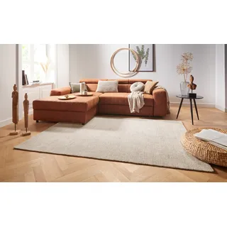 HANSE HOME Teppich »Supersoft« rechteckig 10 mm Höhe Kurzflor, Läufer Modern, Einfarbig, Wohnzimmer, Schlafzimmer beige,