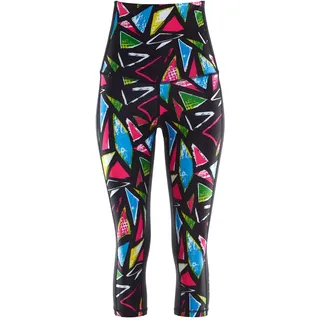 Leggings WINSHAPE "HWL210-Disco", Damen, Gr. XS, Normalgrößen, bunt (disco), 80% Polyester, 20% Elasthan, Hosen Leggings, Core-Stability-Bund mit Bauch-Weg-Effekt