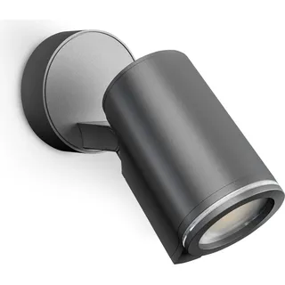 STEINEL Spot ONE, Wandbeleuchtung für den Außenbereich, Schwarz, Aluminium, Kunststoff, IP44, II, IK02 - Schwarz